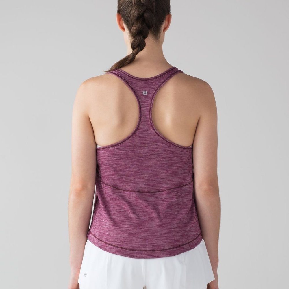 Lululemon Long Distance Tank- Heathered Marvel